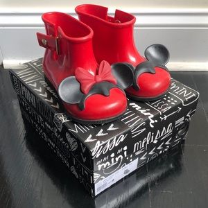 Mini Melissa Mickey and Minnie Mouse Rainboots